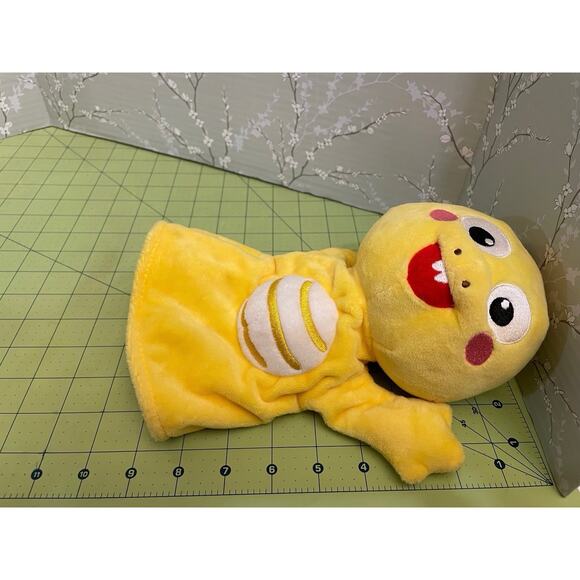 VIP Kids Yellow Dinosaur Plush 9” Hand Puppet - Pretend Play - Picture 6 of 6